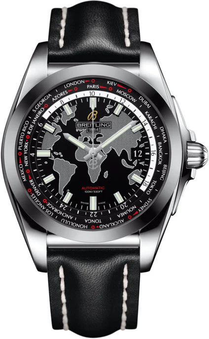 Breitling Watch Galactic Unitime SleekT Trophy Black