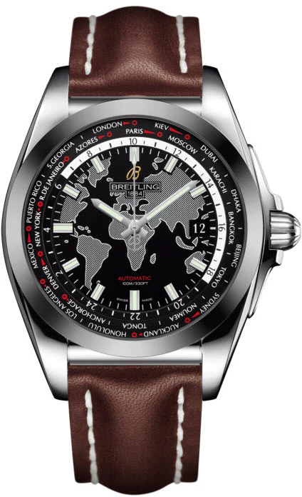 Breitling Watch Galactic Unitime SleekT Trophy Black