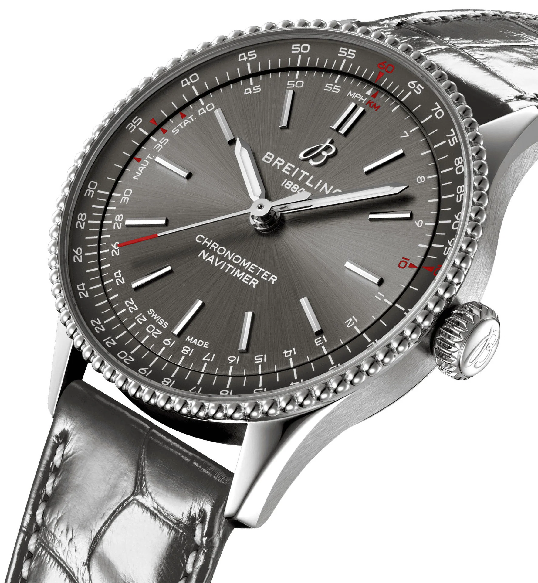 Breitling Navitimer 36 Automatic Alligator Watch - Image 3