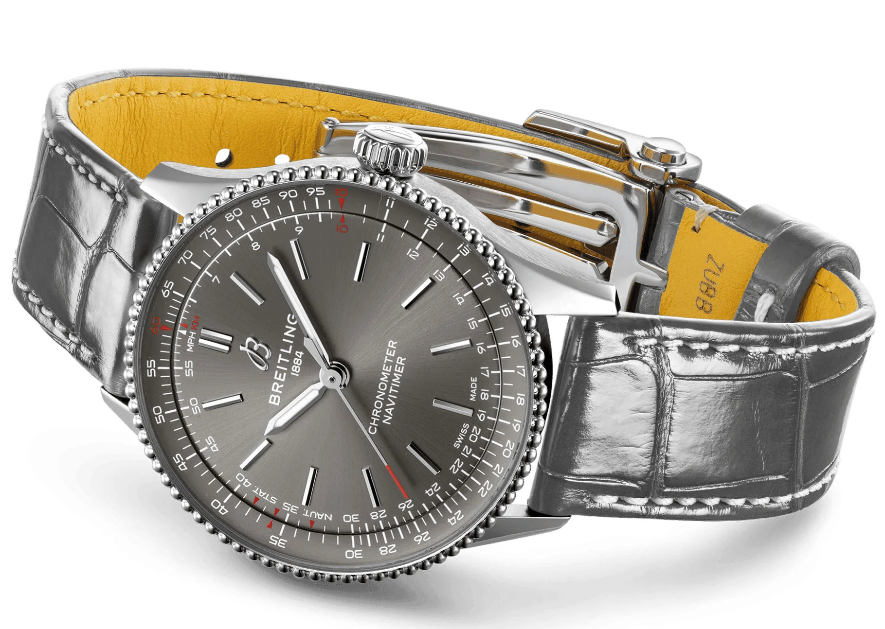 Breitling Navitimer 36 Automatic Alligator Watch - Image 4