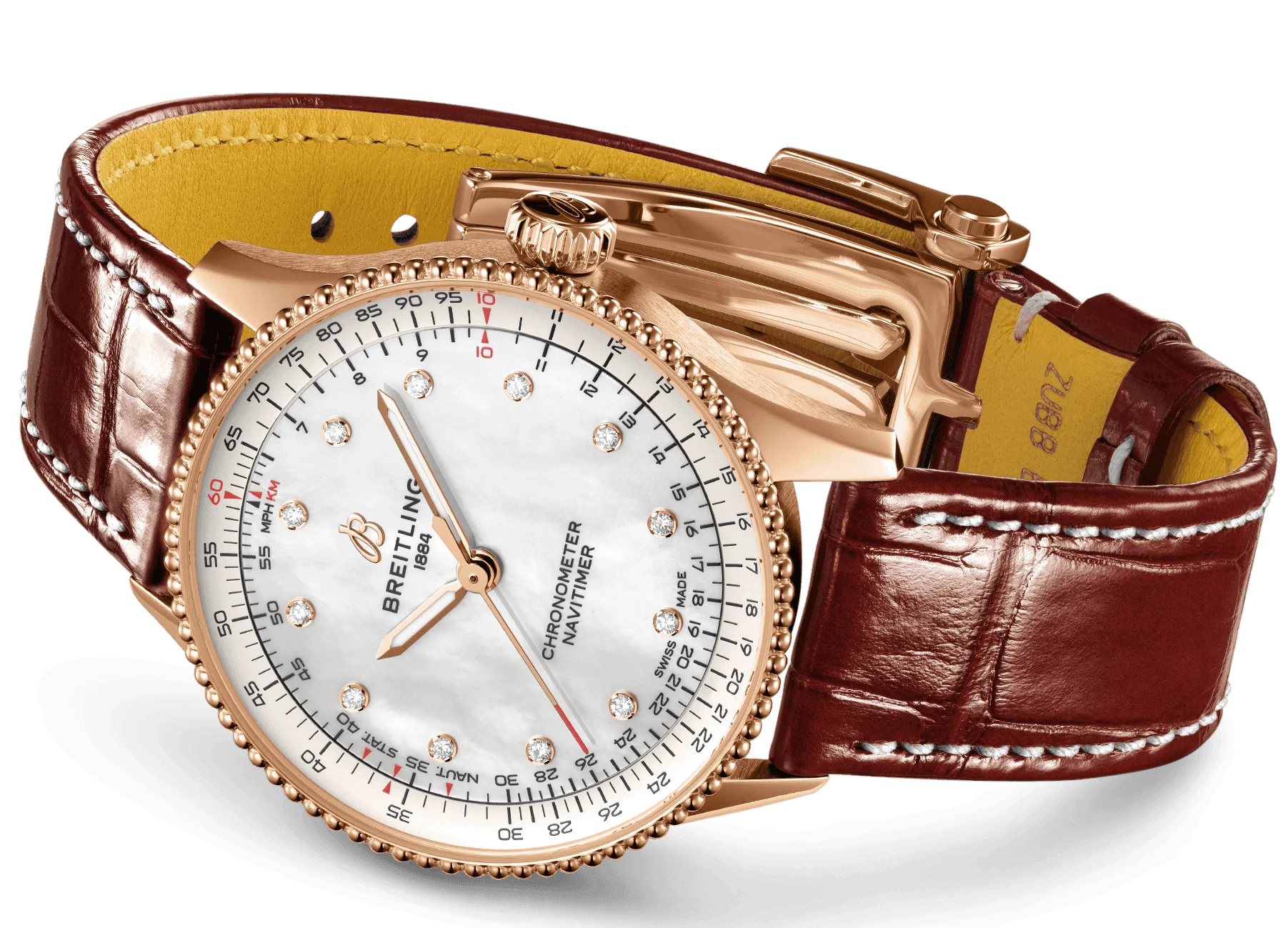Breitling Navitimer 36 Automatic Alligator Watch - Image 3