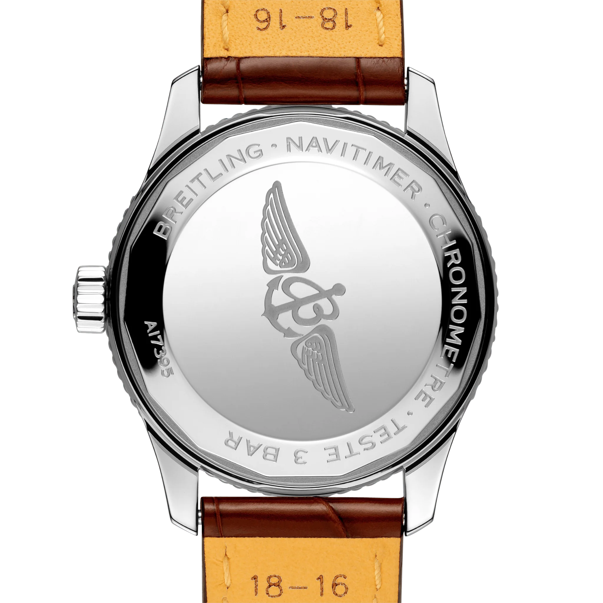 Breitling Watch Navitimer Automatic 35 Copper Brown Croco Tang Type - Image 2