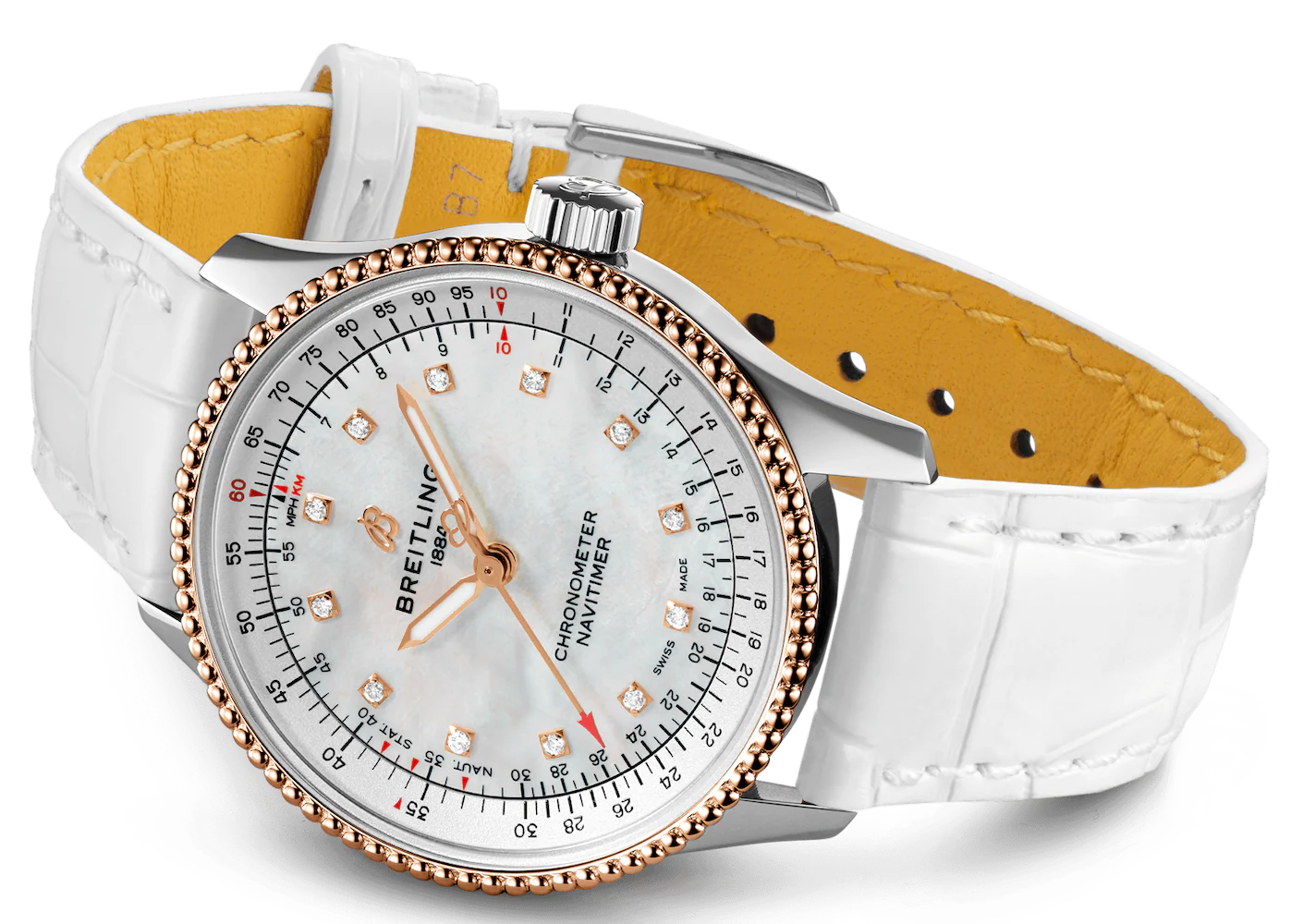 Breitling Navitimer Automatic 35 Reg Gold Ladies Watch - Image 4