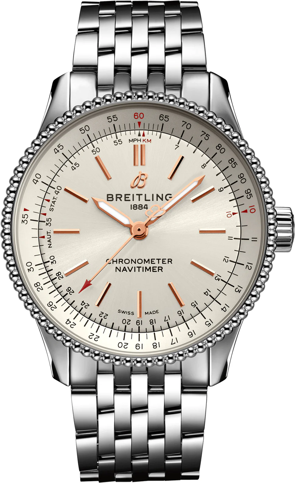 Breitling Watch Navitimer Automatic 35 Silver Bracelet