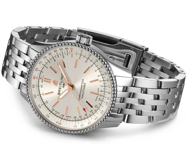 Breitling Watch Navitimer Automatic 35 Silver Bracelet - Image 3
