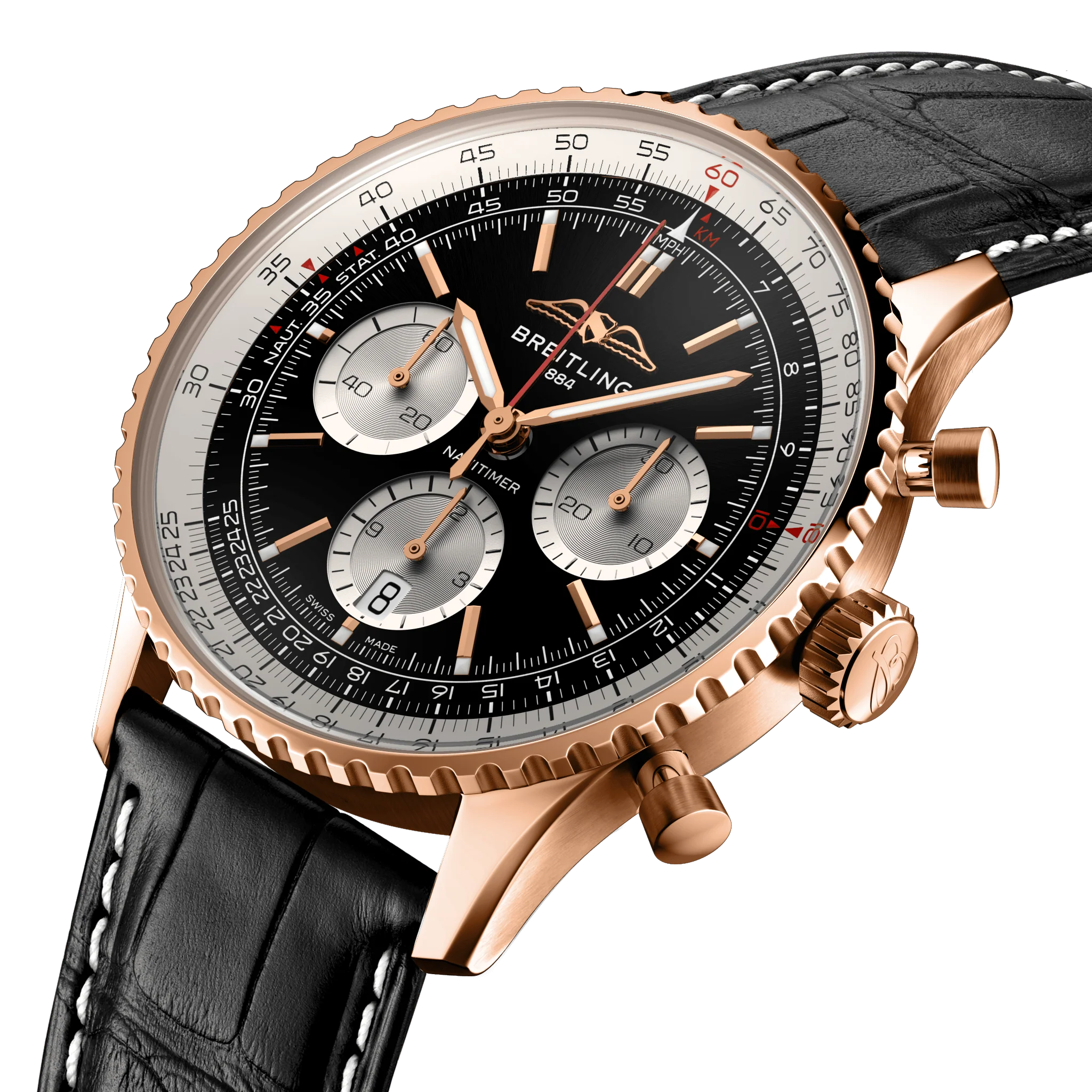 Breitling Navitimer B01 Chronograph 43 18K Red Gold Watch - Image 2