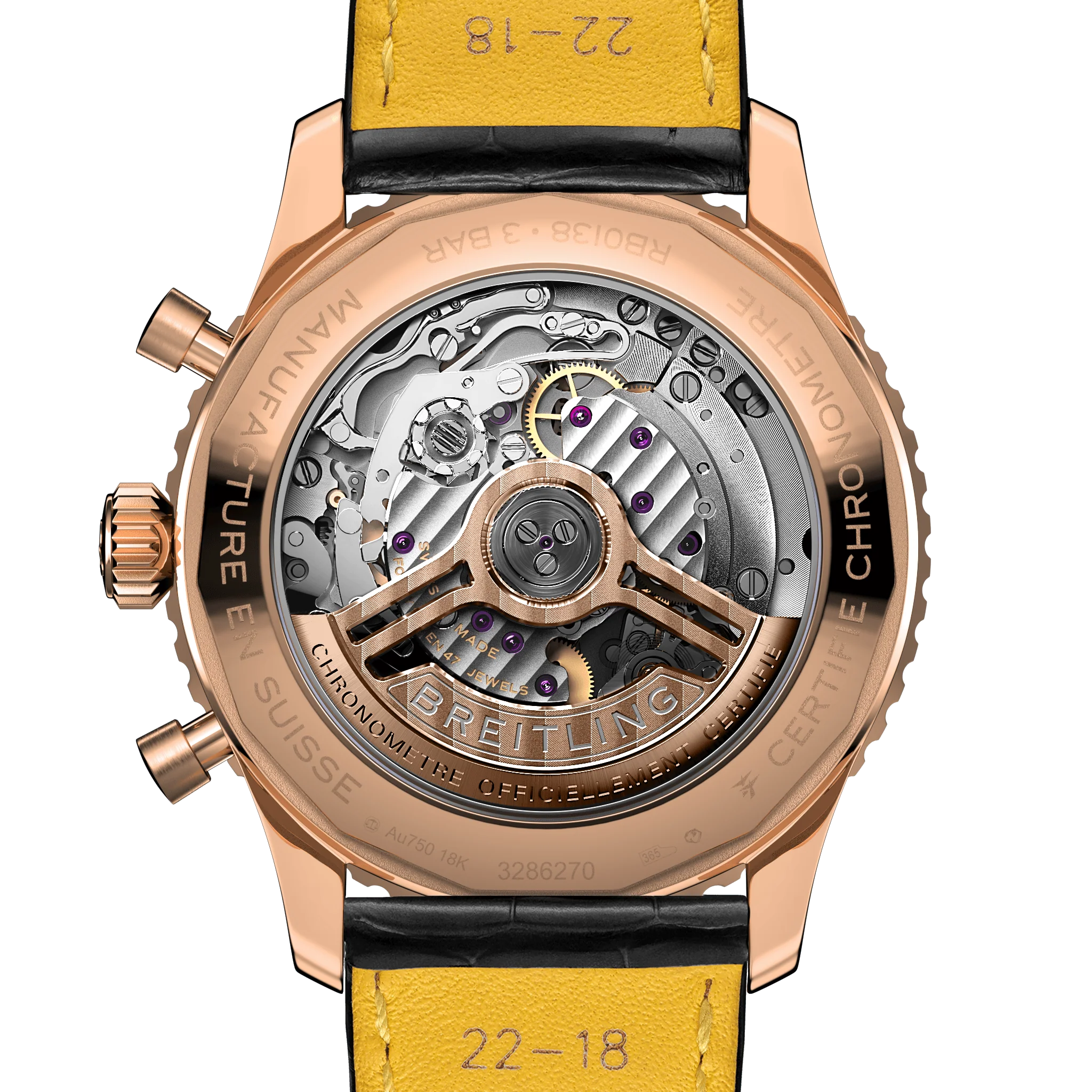 Breitling Navitimer B01 Chronograph 43 18K Red Gold Watch - Image 3