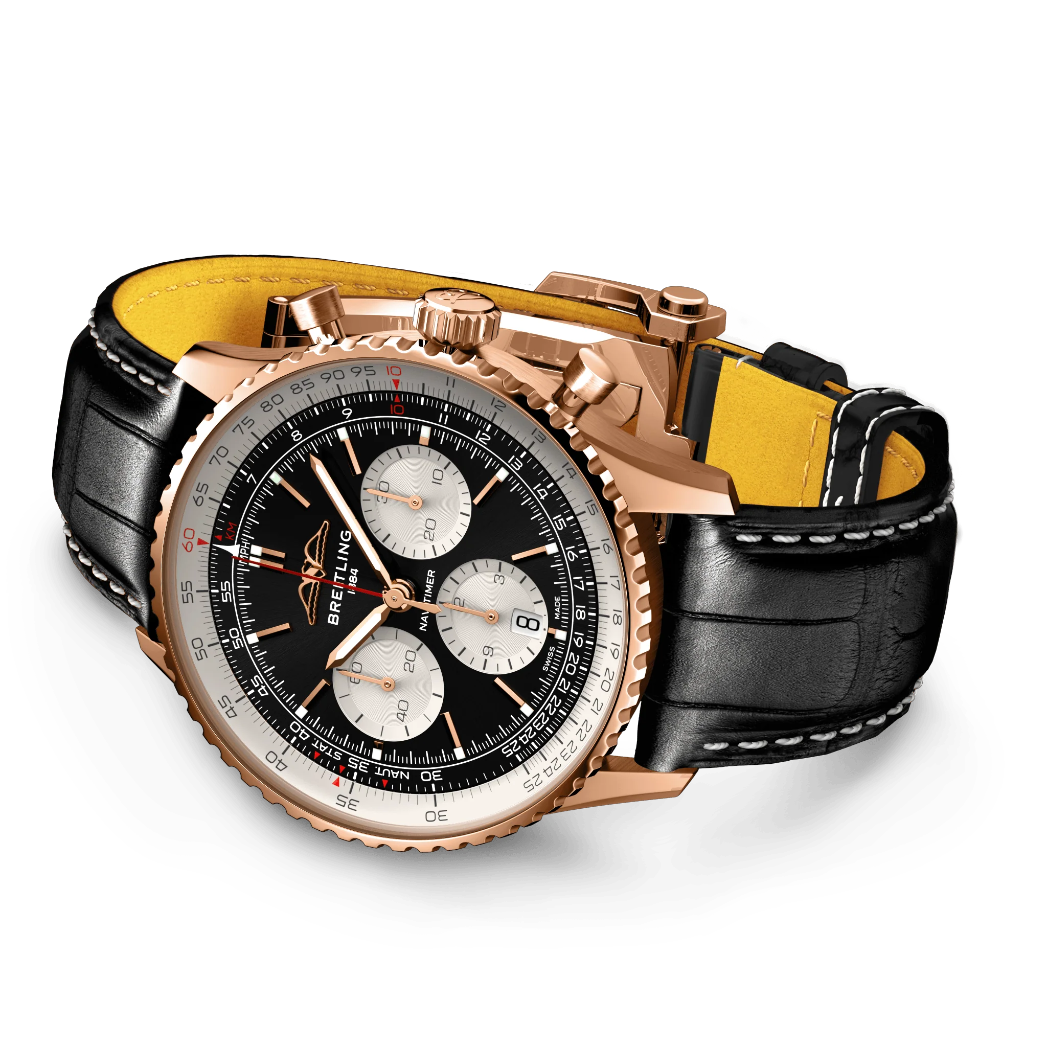 Breitling Navitimer B01 Chronograph 43 18K Red Gold Watch - Image 4