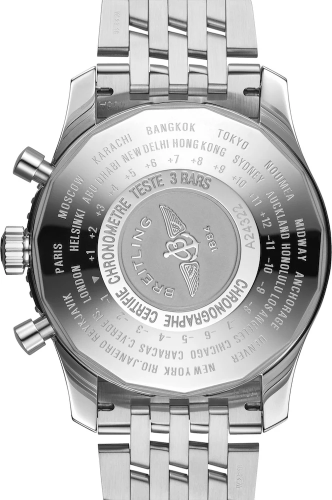 Breitling Watch Navitimer Chronograph GMT 46 Steel Bracelet - Image 2