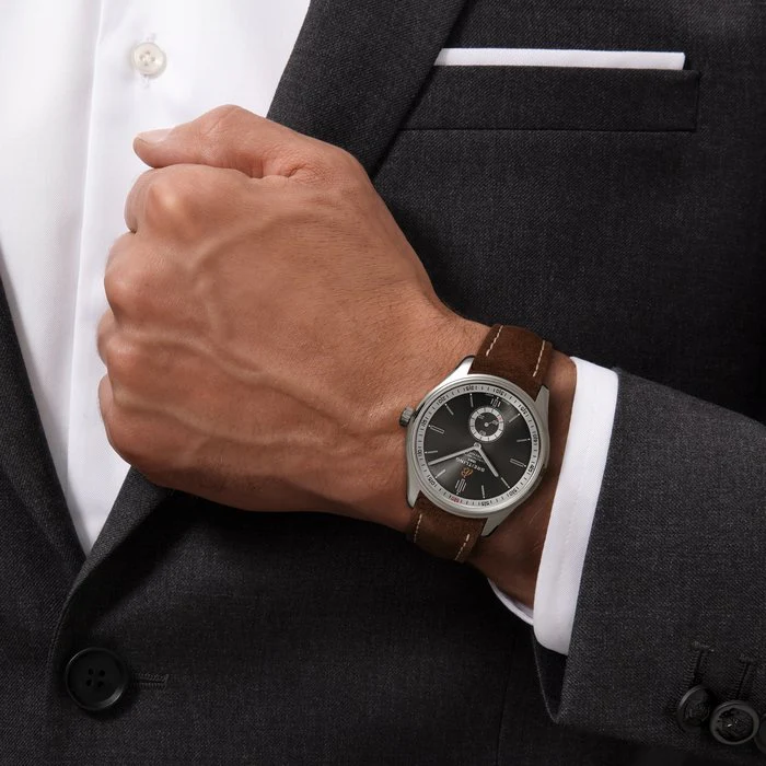 Breitling Watch Premier Automatic 40 Anthracite Nubuck Folding - Image 5