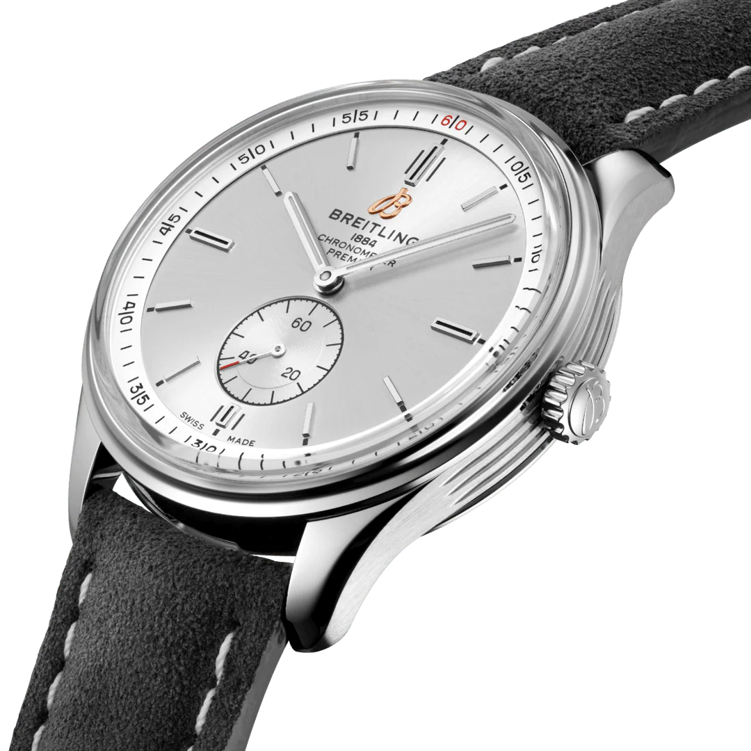 Breitling Watch Premier Automatic 40 Anthracite Nubuck Tang - Image 4