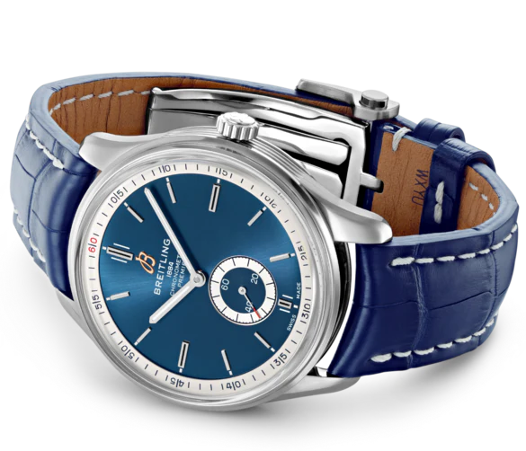 Breitling Watch Premier Automatic 40 Blue Croco Tang - Image 3