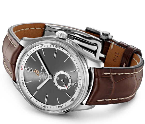 Breitling Watch Premier Automatic 40 Brown Croco Tang - Image 3