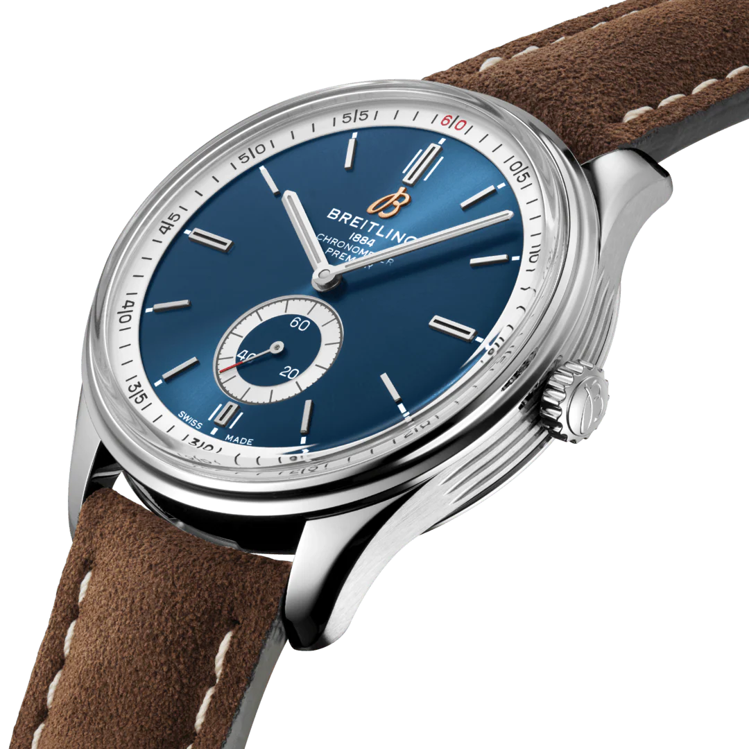 Breitling Watch Premier Automatic 40 Brown Nubuck Tang - Image 4