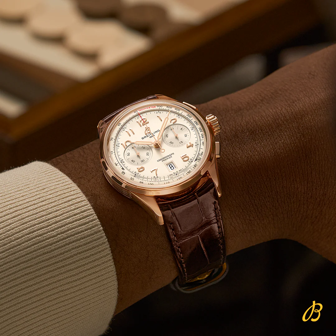 Breitling Premier B01 Chronograph 42 18k Gold Watch - Image 6