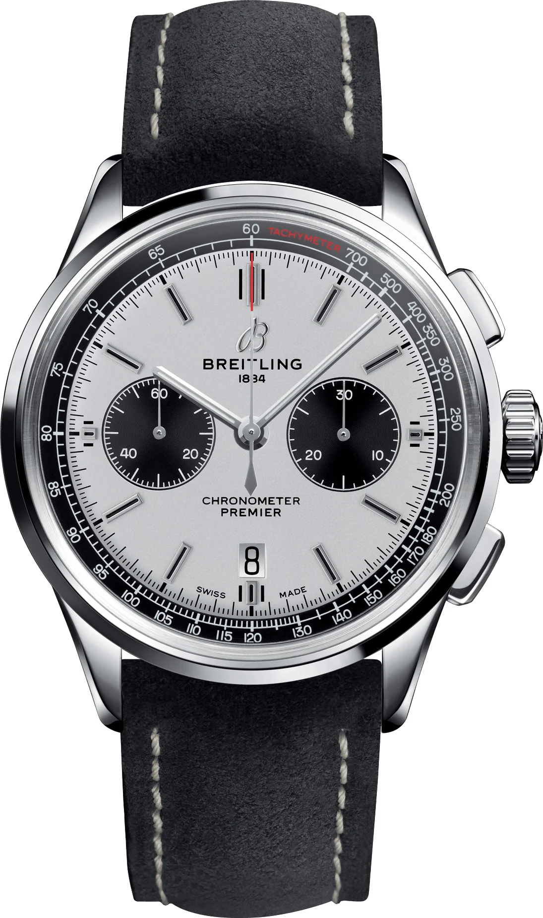 Breitling Watch Premier B01 Chronograph 42 Anthracite Nubuck Tang