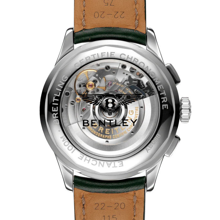 Breitling Watch Premier B01 Chronograph 42 Bentley British Racing Green Leather Folding - Image 2