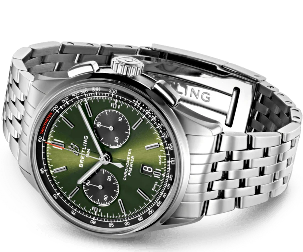 Breitling Watch Premier B01 Chronograph 42 Bentley British Racing Green Steel Navitimer - Image 3