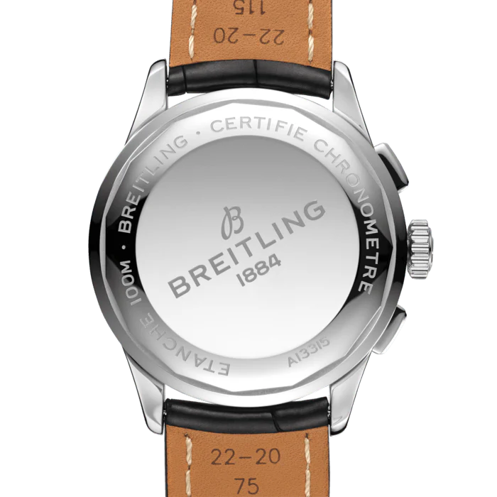 Breitling Watch Premier Chronograph 42 Black Croco Tang - Image 2