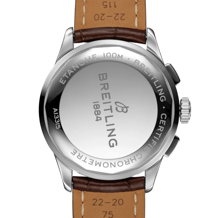 Breitling Watch Premier Chronograph 42 Brown Croco Folding - Image 2