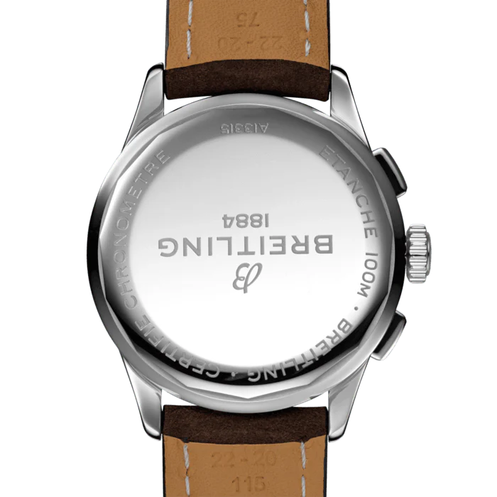 Breitling Watch Premier Chronograph 42 Brown Nubuck Tang - Image 2