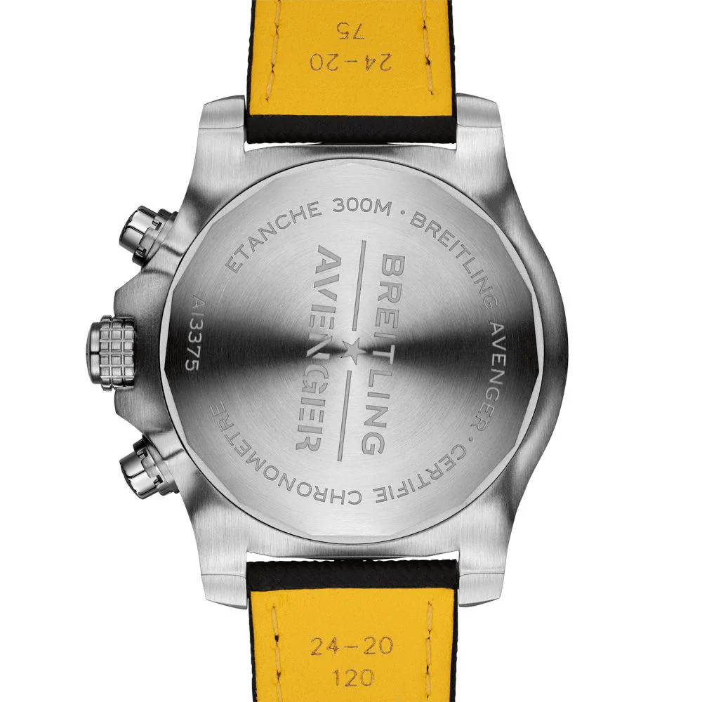 Breitling Watch Super Avenger Chronograph 48 Leather Folding Clasp D - Image 2