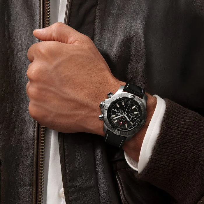Breitling Watch Super Avenger Chronograph 48 Leather Tang Type - Image 5