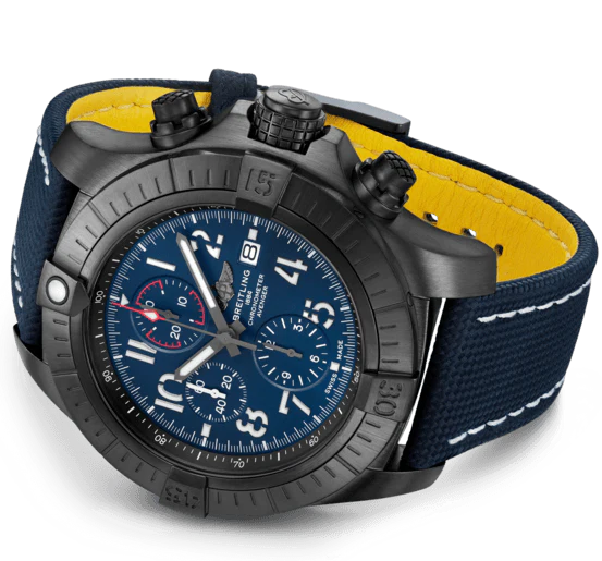 Breitling Watch Super Avenger Chronograph 48 Night Mission Leather Tang Type - Image 2