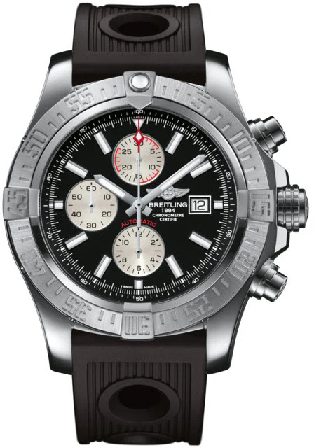 Breitling Watch Super Avenger II Steel Volcano Black
