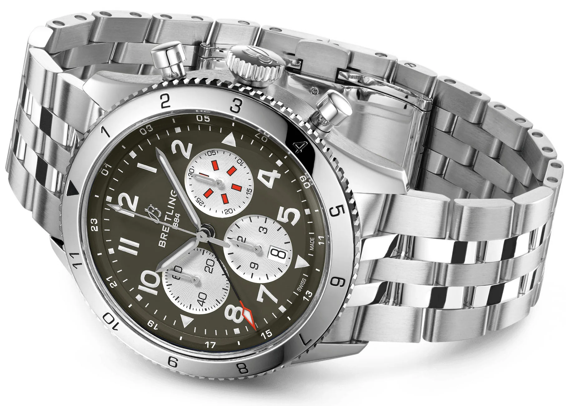 Breitling Super AVI B04 Chronograph GMT 46 Curtiss Warhawk Watch - Image 4