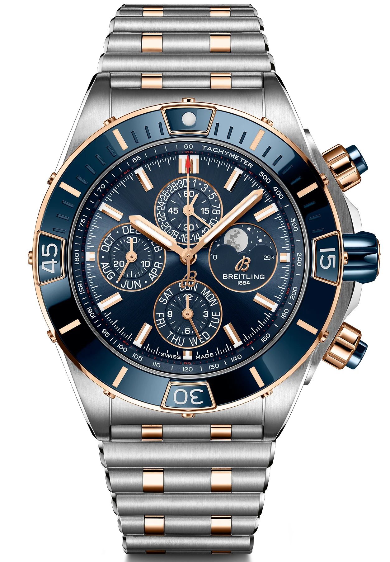 Breitling Super Chronomat Four Year Calendar Steel & Gold Watch