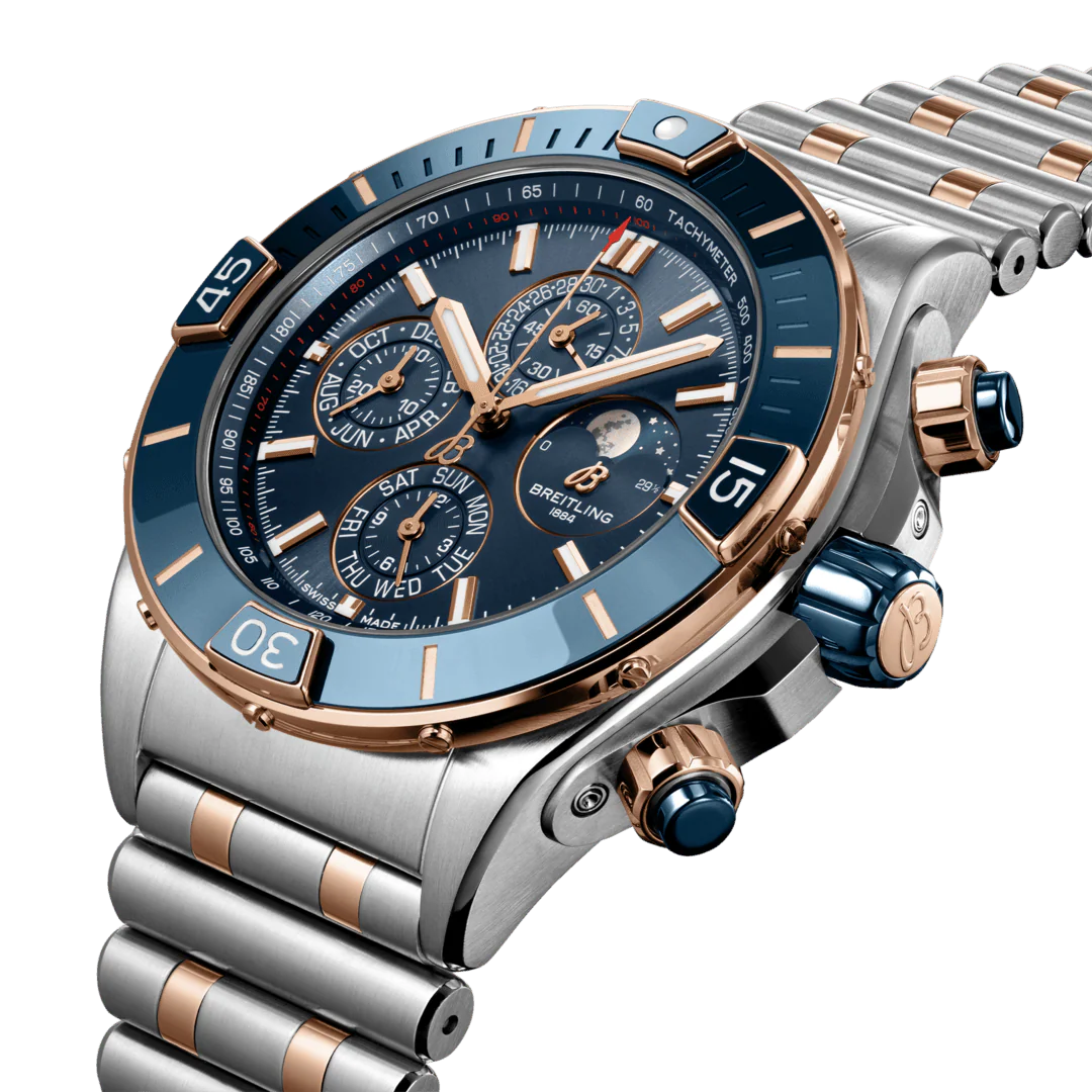 Breitling Super Chronomat Four Year Calendar Steel & Gold Watch - Image 3