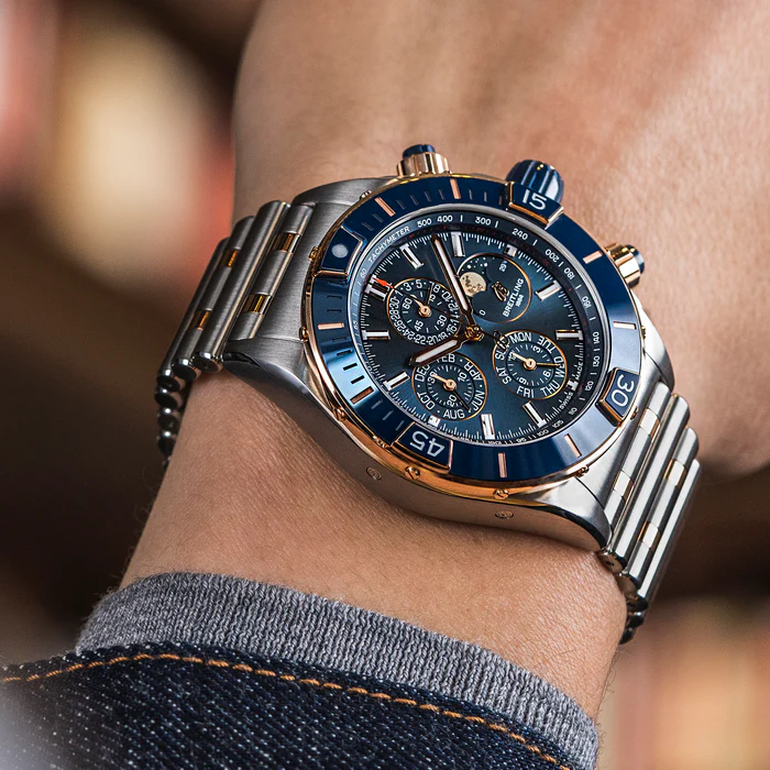 Breitling Super Chronomat Four Year Calendar Steel & Gold Watch - Image 5