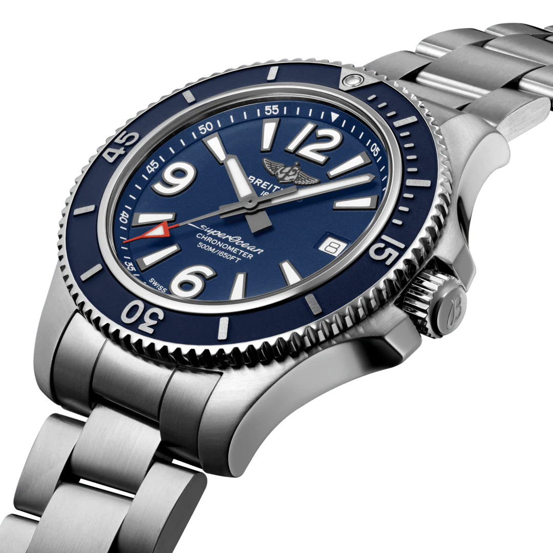 Breitling Watch Superocean Automatic 42 Blue Steel Bracelet D - Image 4
