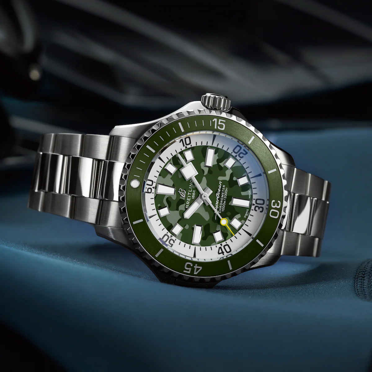 Breitling Superocean Automatic 46 Super Diver Green Watch - Image 7