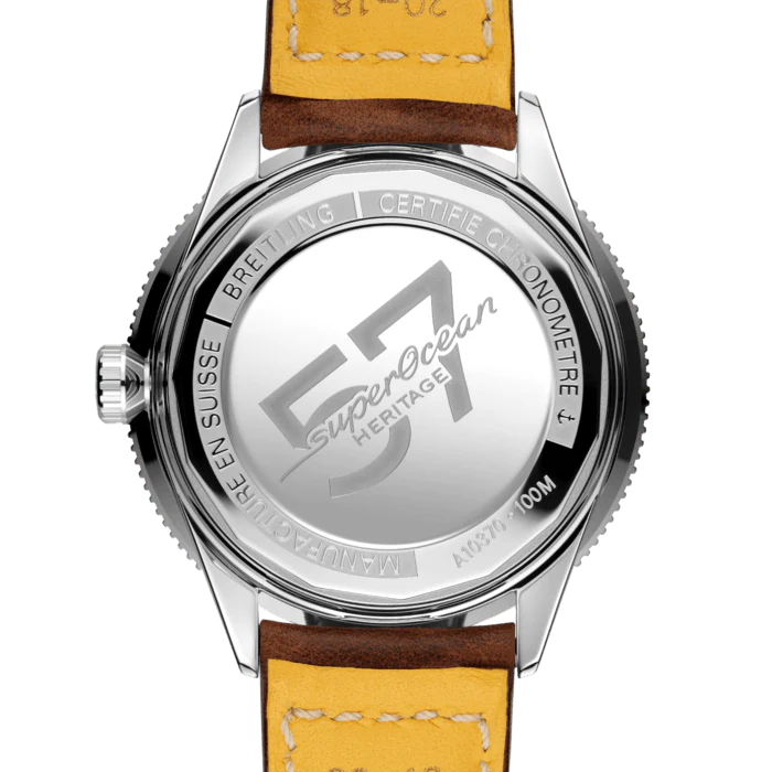 Breitling Watch Superocean Heritage 57 Brown Leather Folding Clasp - Image 2
