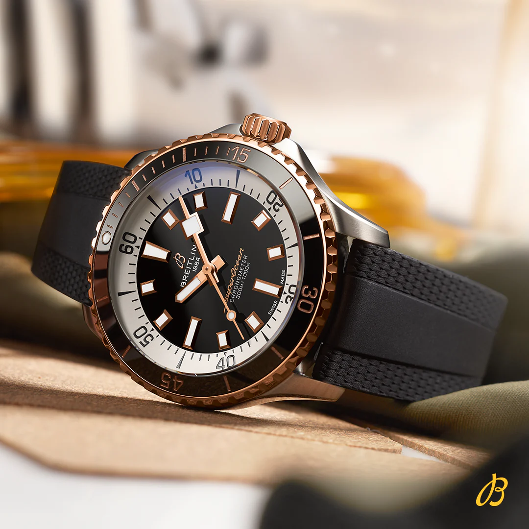 Breitling Superocean Automatic 42 18K Red Gold Watch - Image 7