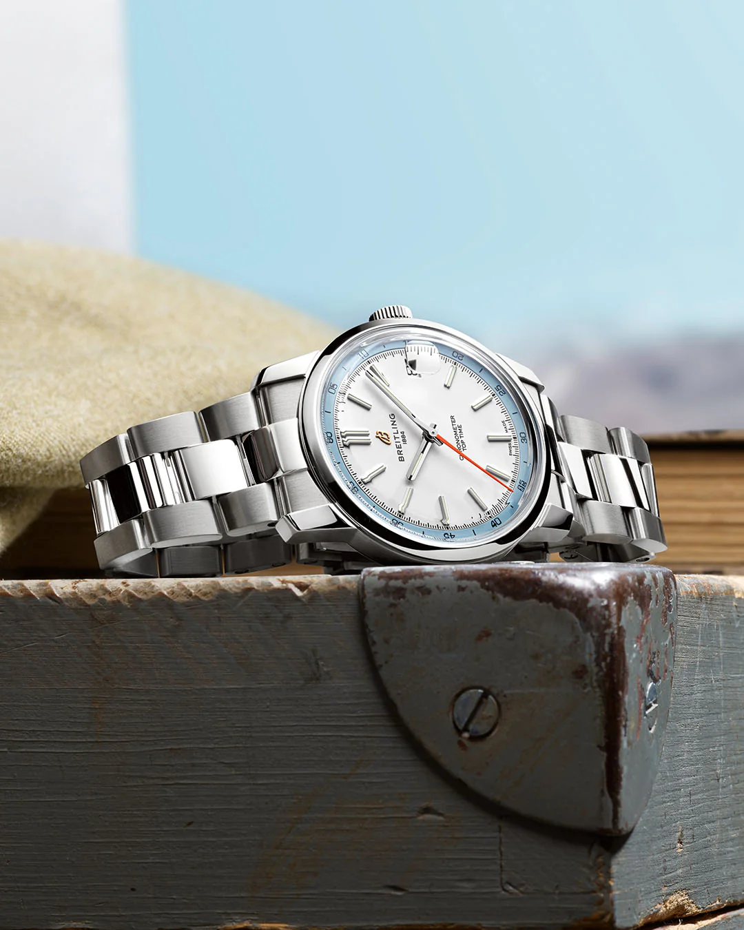 Breitling Top Time B31 Light Blue Bracelet Watch - Image 4