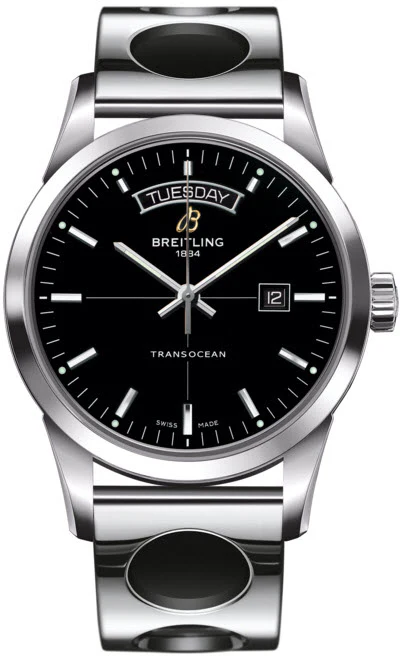 Breitling Watch Transocean Day Date Black