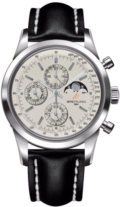 Breitling Watch Transocean Chronograph 1461 Mercury Silver