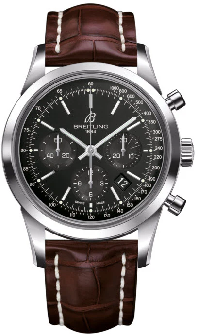 Breitling Watch Transocean Chronograph Black