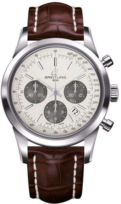 Breitling Watch Transocean Chronograph Croco Tang Type