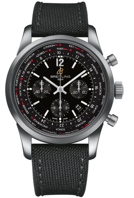 Breitling Watch Transocean Unitime Black