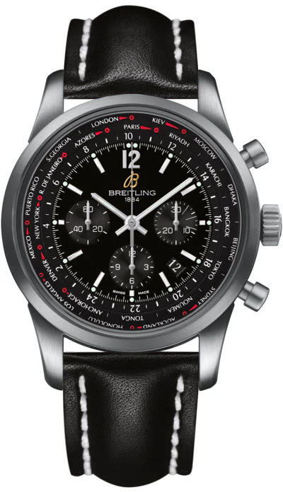 Breitling Watch Transocean Unitime Black