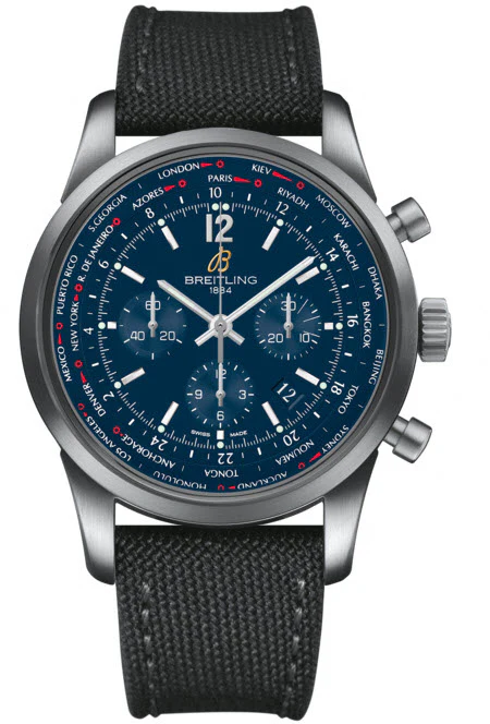 Breitling Watch Transocean Unitime Midnight Blue