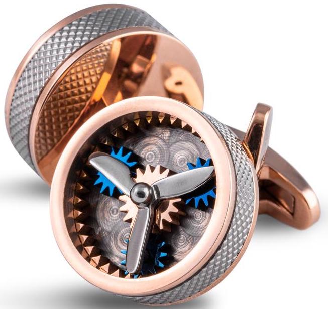 Bremont Cufflinks Propellar Rose Gold