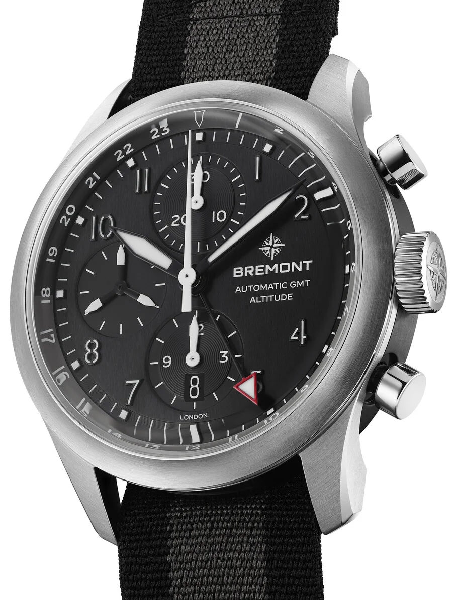Bremont Altitude Chronograph GMT Black Nato Watch - Image 2