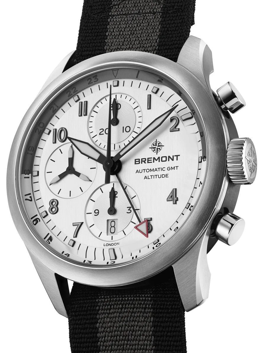 Bremont Altitude Chronograph GMT Silver Nato Watch - Image 2