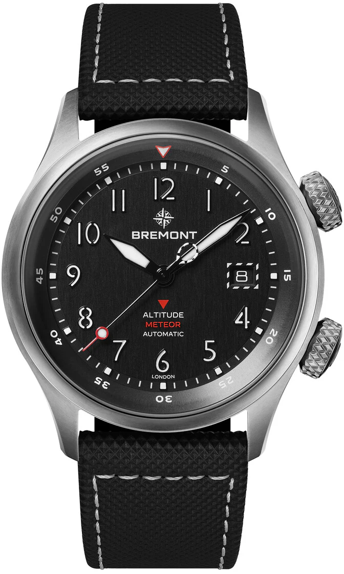 Bremont Altitude MB Meteor Black Orange Barrel Leather Watch