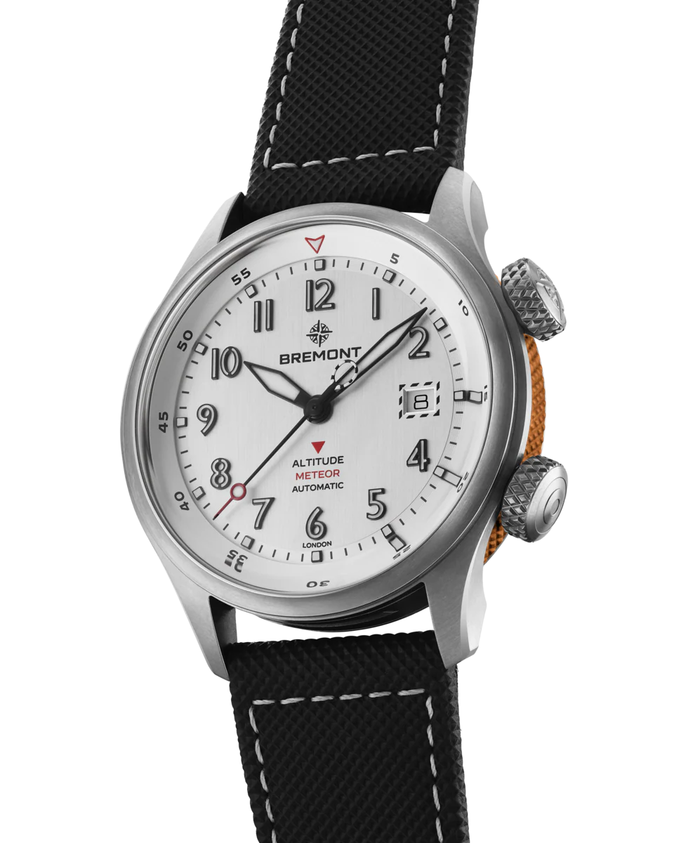 Bremont Altitude MB Meteor Silver Orange Barrel Leather Watch - Image 3